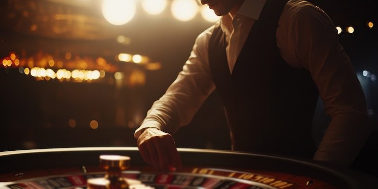 Studio Live Draw pos 4d dengan dealer dan kamera multi-sudut untuk pengundian real-time
